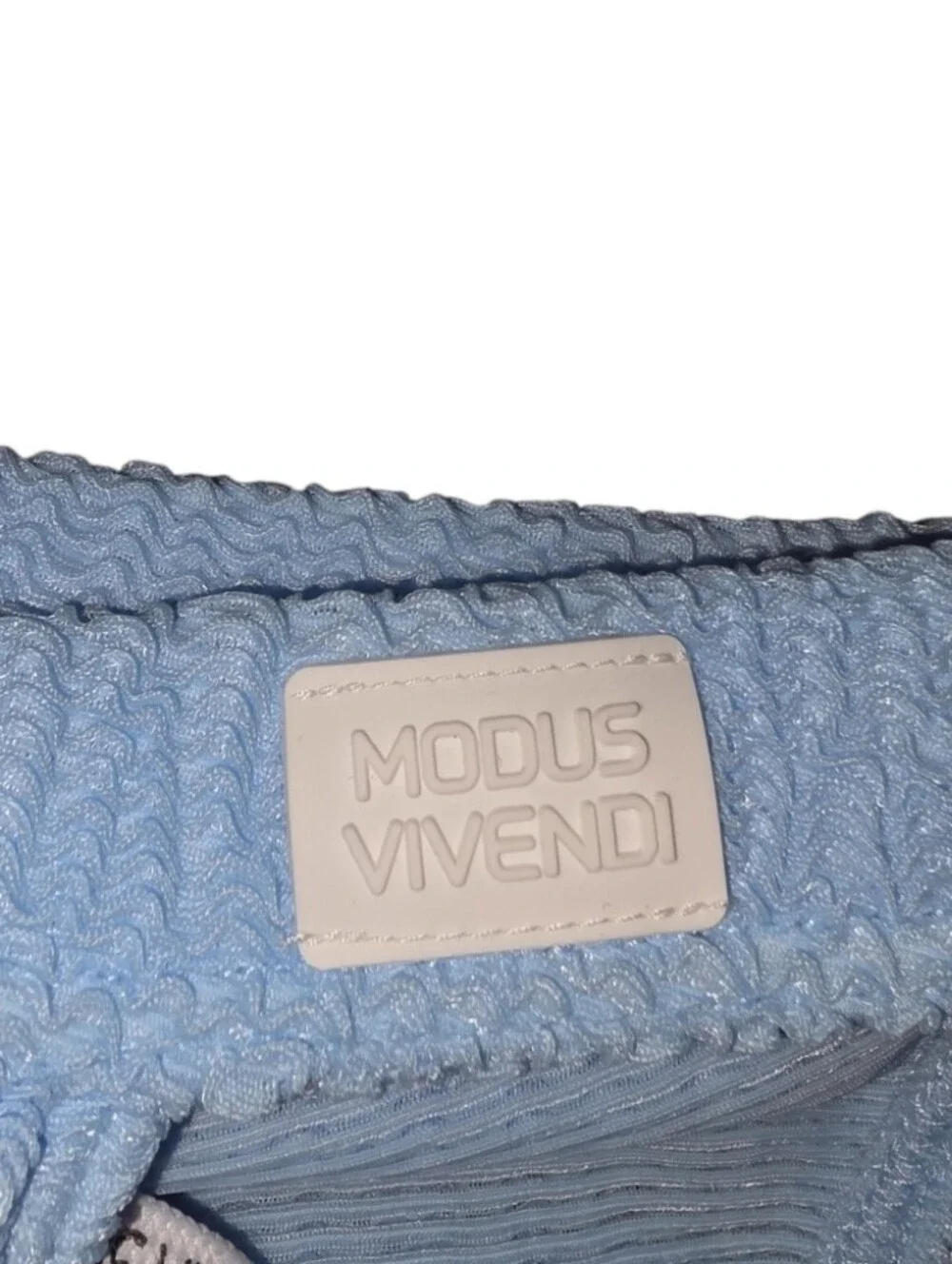 Modus Vivendi Blue Wavy Swim Brief Bikini Swimwear Textured Men's Medium